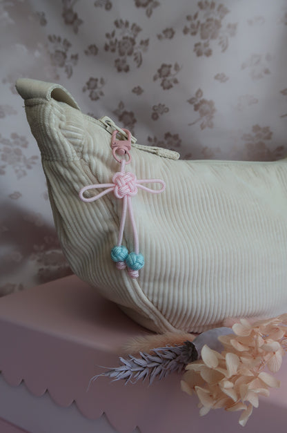 Porte-clés nœud coréen "Chance"