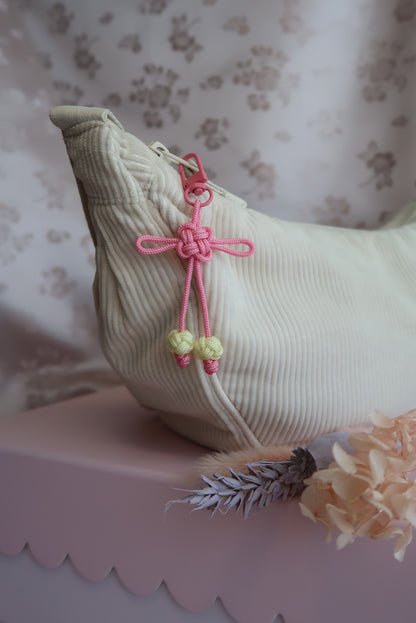 Porte-clés nœud coréen "Chance"