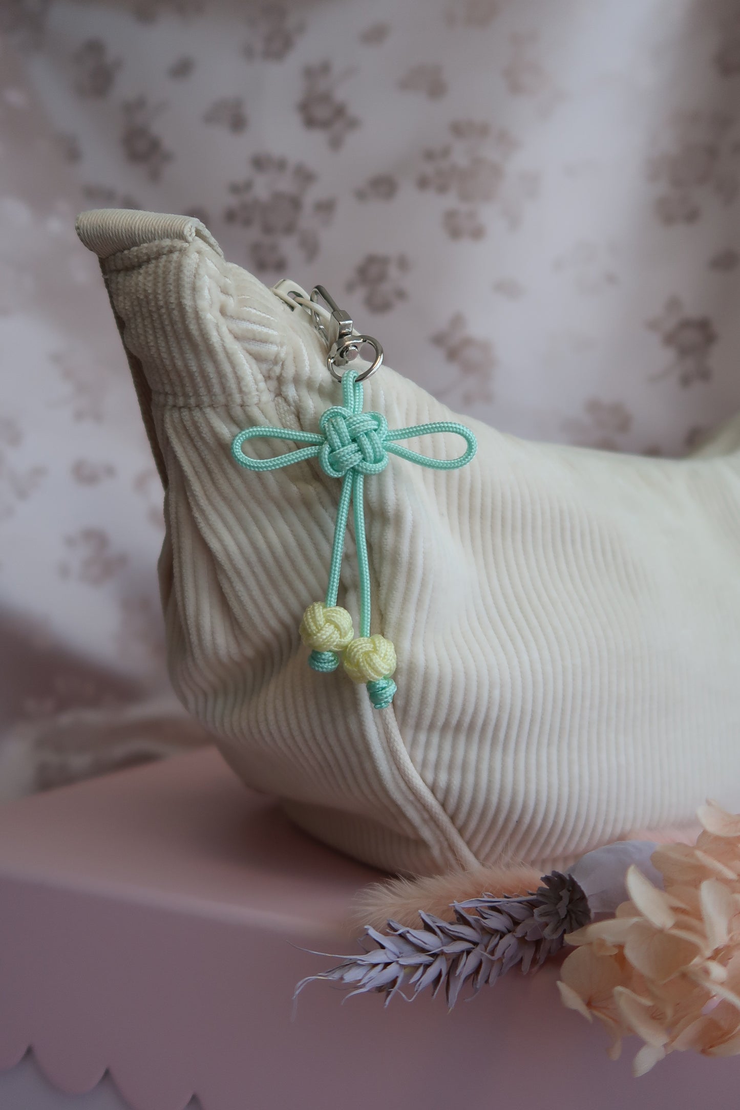 Porte-clés nœud coréen "Chance"