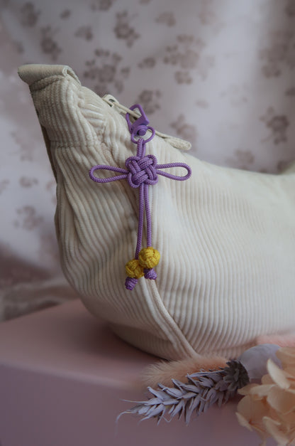 Porte-clés nœud coréen "Chance"