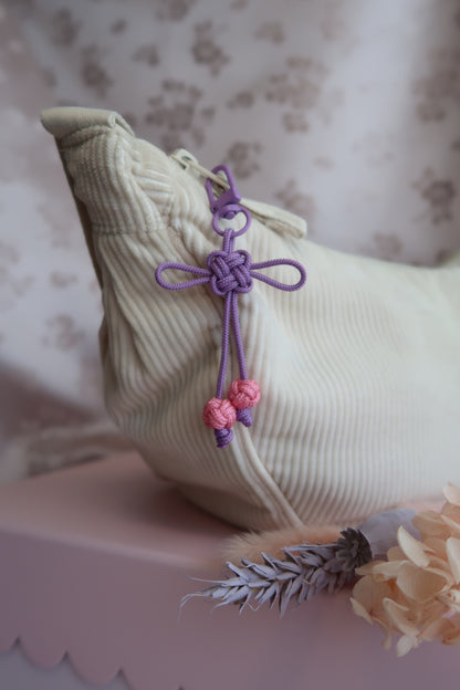 Porte-clés nœud coréen "Chance"